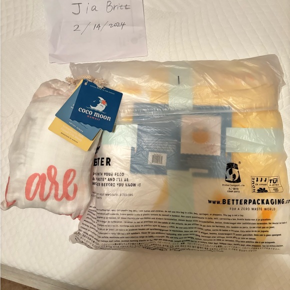 Coco moon Hawaii you are my sunshine crib sheet and quilt blanket NWT - Picture 1 of 1